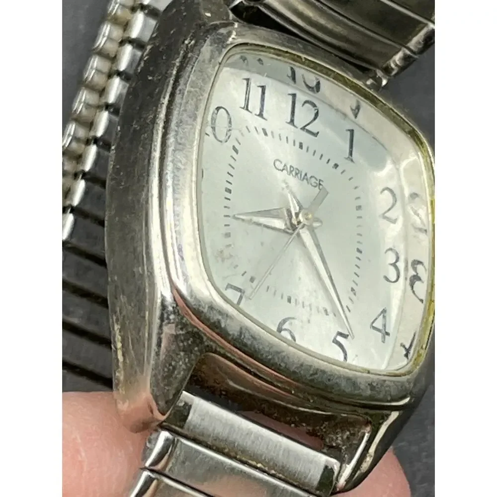 Vintage Carriage by Timex Women's Watch Stretch Band Stainless Steel 26mm